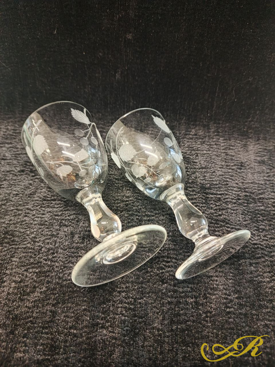 Рюмки "Ранние Советы". Начало XX века. Завод Мальцов. в- 10 см. и 9,6 см.  