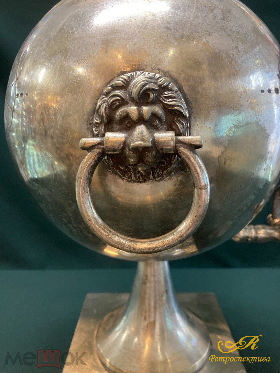 Бульотка. Египетский мотив.Глубокое серебрение. Англия кон.XIX - нач.XX в.в.