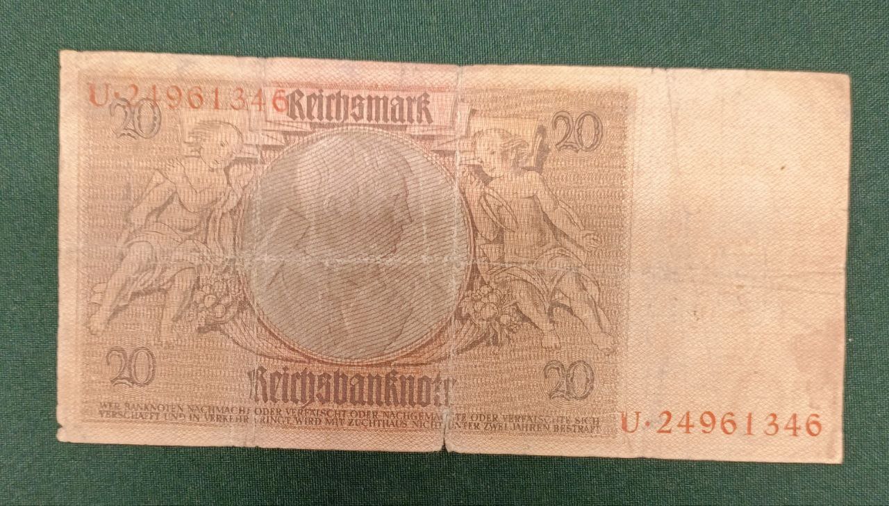 20 рейхсмарок 1929 г Германия