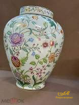 Фарфоровая Китайская напольная ваза. Материал:фарфор,деколь,высота 40 см