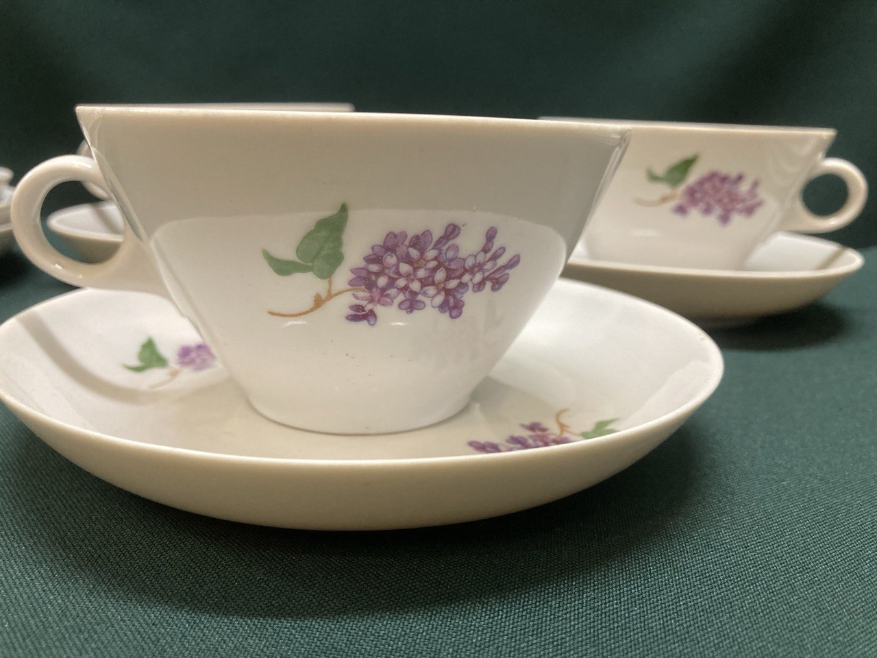 Фарфоровая чайная пара. Дулево 60- ые г. СССР.