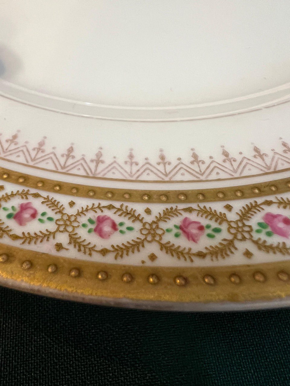 Фарфоровая сервировочная тарелка   до 1945 г.  Богемия (Чехия)  " Pirkenhammer "