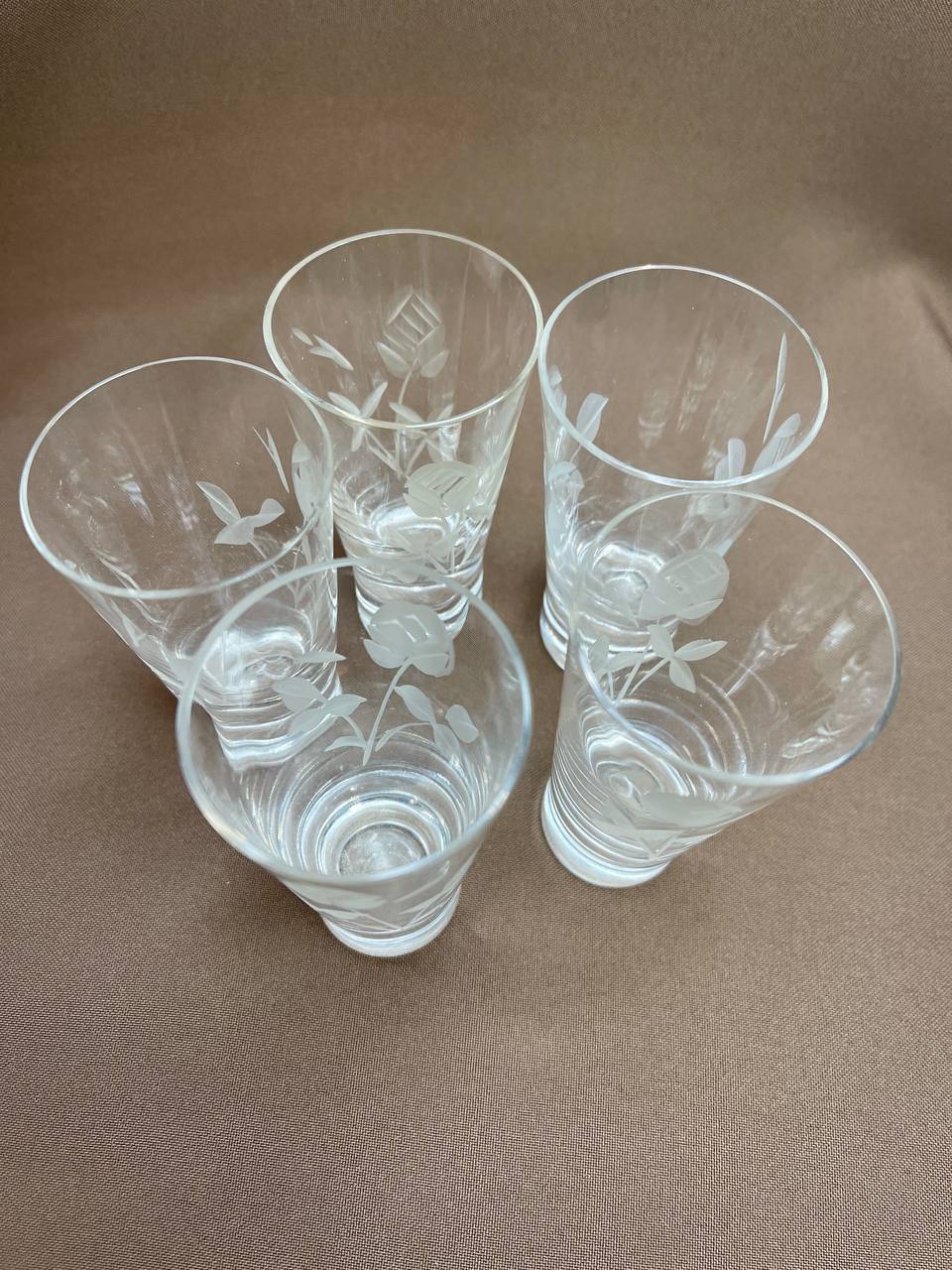 Винтажные стопки СССР 5 шт, стекло