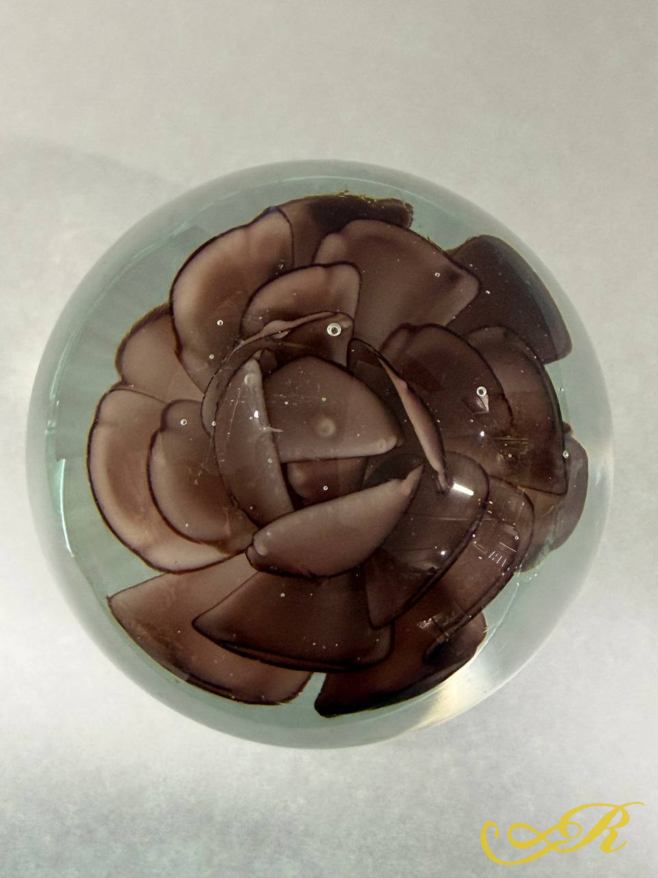  Антикварное пресс-папье с цветком. Конец ХIХ- начало ХХ века