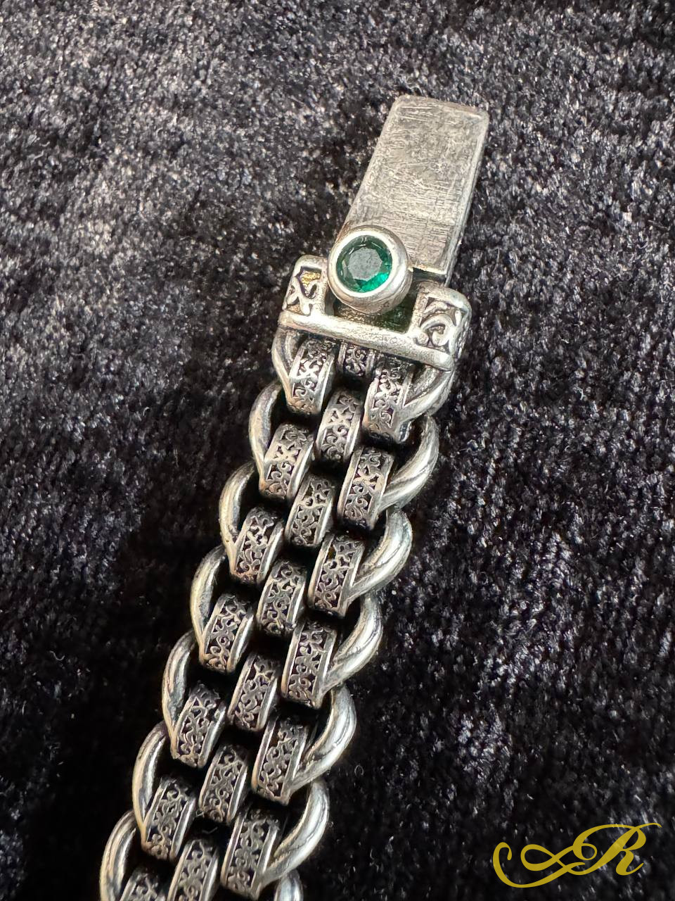  Браслет серебро мужской, 925 пр. Вес 60,1 гр, длина 21 см