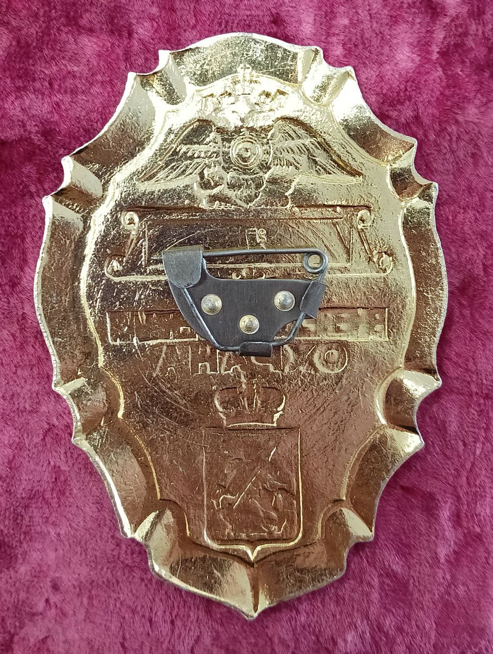 Знак (жетон) Вневедомственная охрана, МВД, РФ, город Москва 8,5*6 см