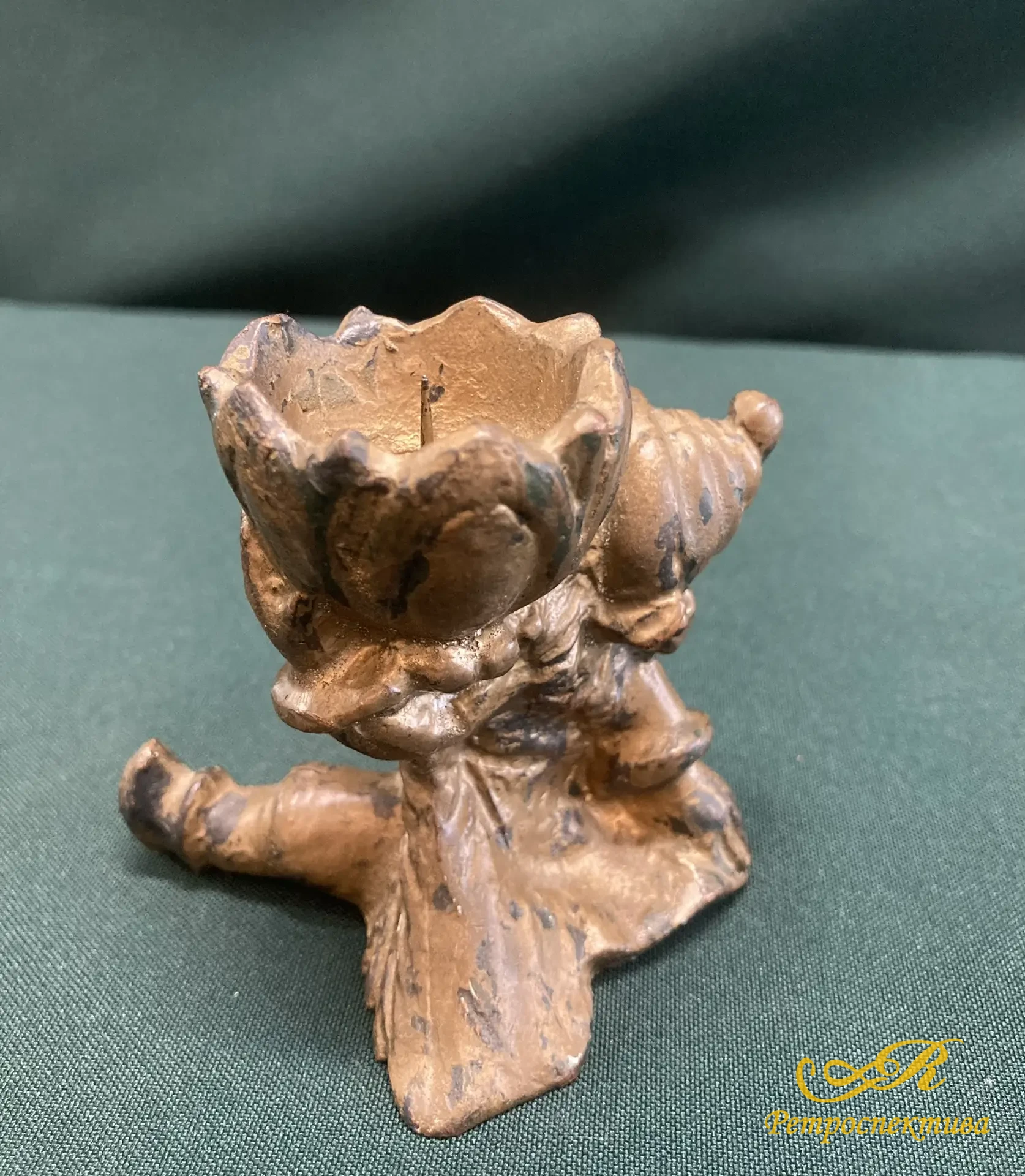 Подсвечник " Гном".  Чугун, Каслинское литье. СССР. 