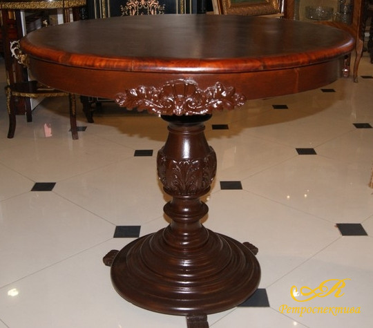 Стол круглый, Российская Империя, XIX - нач. ХХ в.