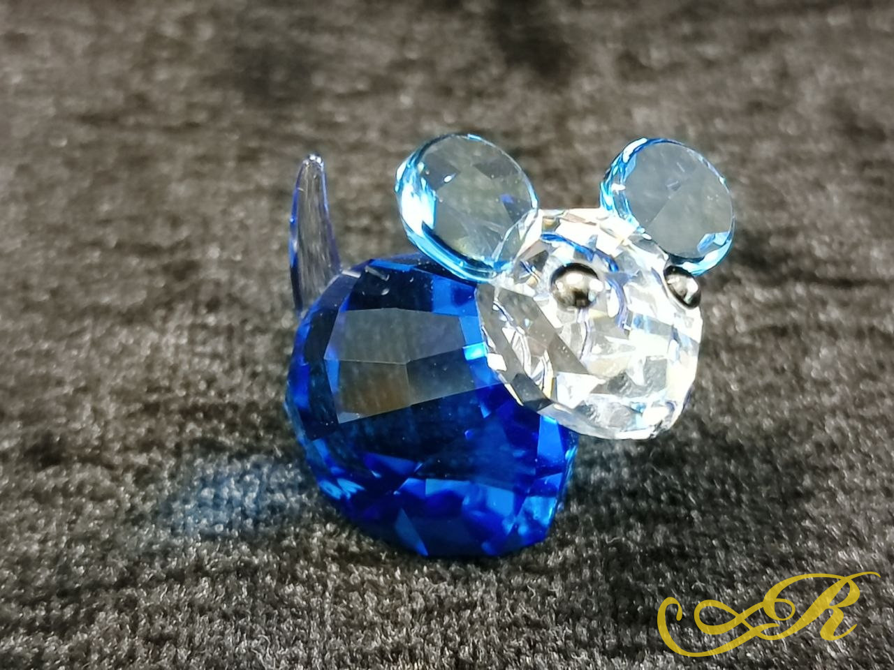  Swarovski мышонок. Оригинальная хрустальная фигурка. Клеймо. В-2,5 см. Ш-3 см. 