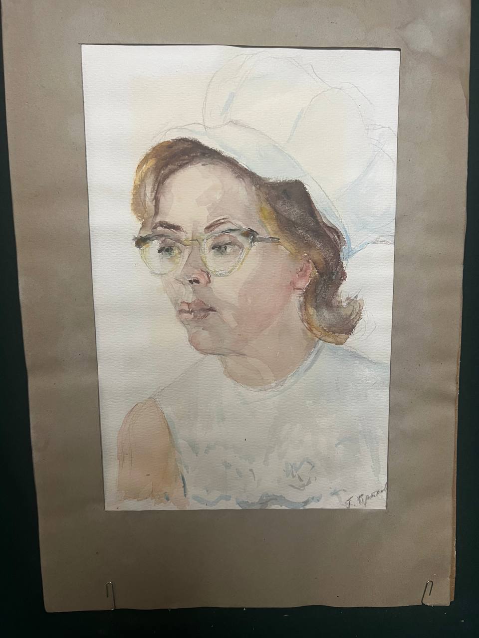 Портрет "Галя из Ленинграда", 1971 г, художник Г.Н. Прыткова