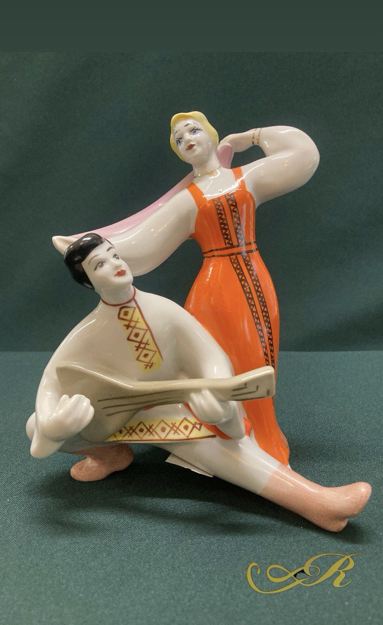 Статуэтка Русский танец, Полонне. СССР.