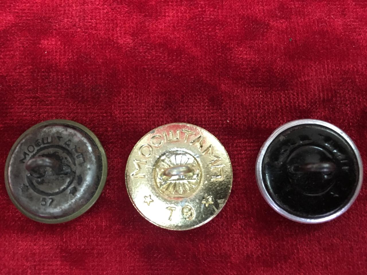 Пуговицы звезда "серп и молот", 3 шт.