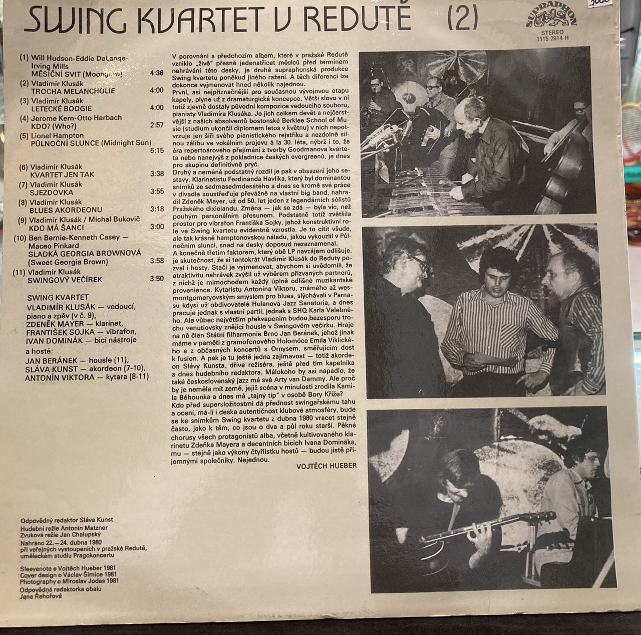 Swing kvartet v redute (2).