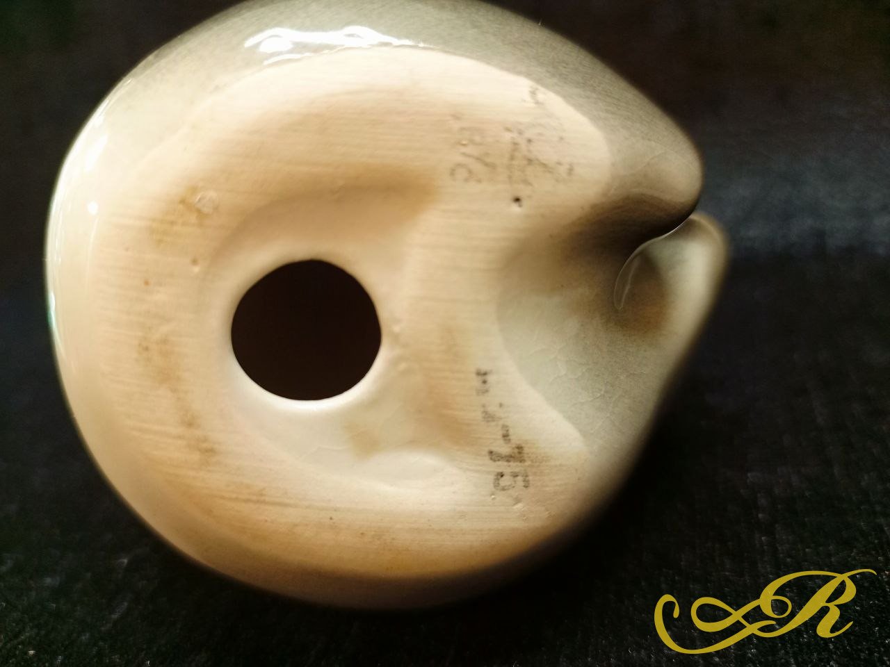 Фарфоровая статуэтка " Медведь бамбуковый" ЛФЗ( Ленинградский фарфоровый завод )1964г.