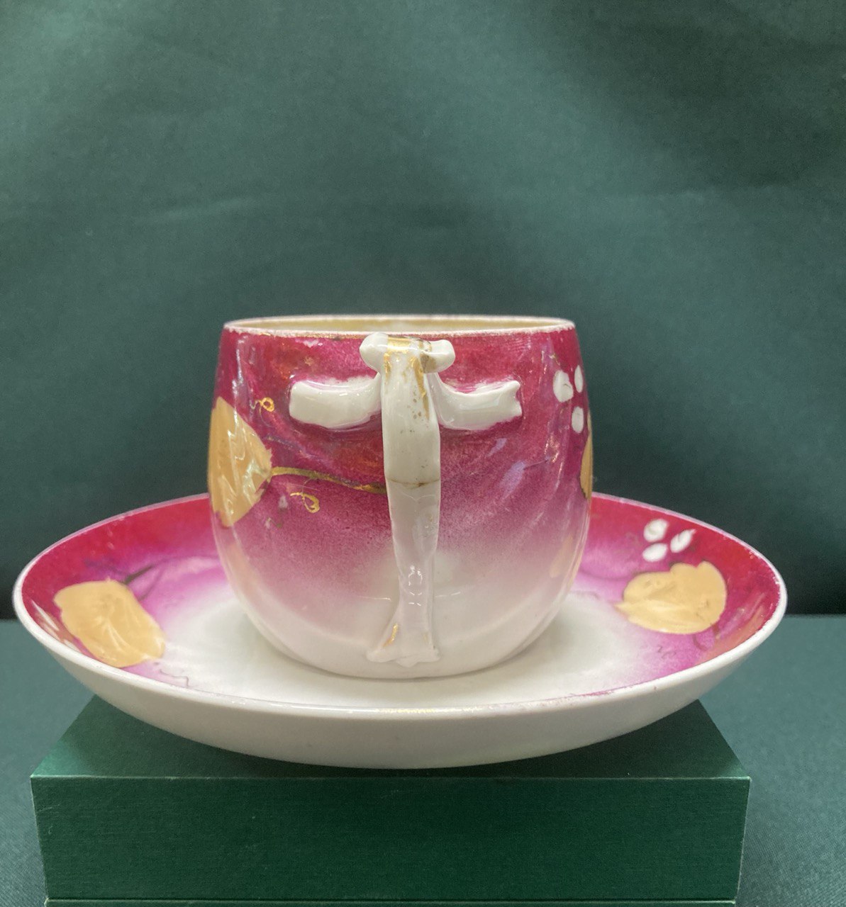 Фарфоровая чайная пара. Кузнецовский фарфор.