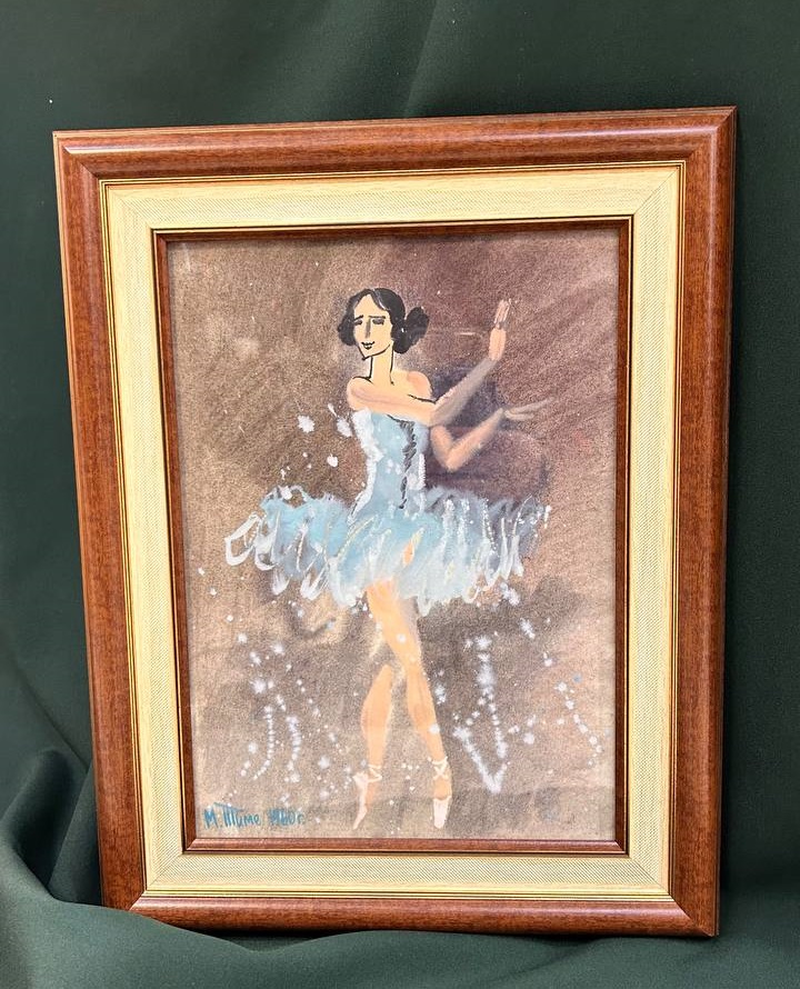 Картина "Балерина", 1960 г, художник М.Тиме