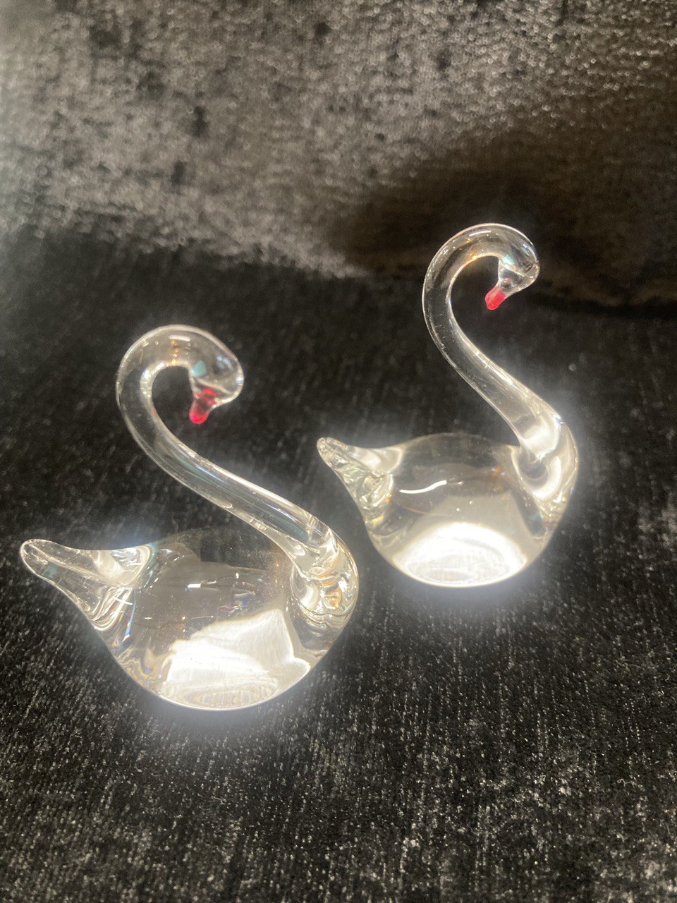 Лебеди хрустальные. 6 шт.