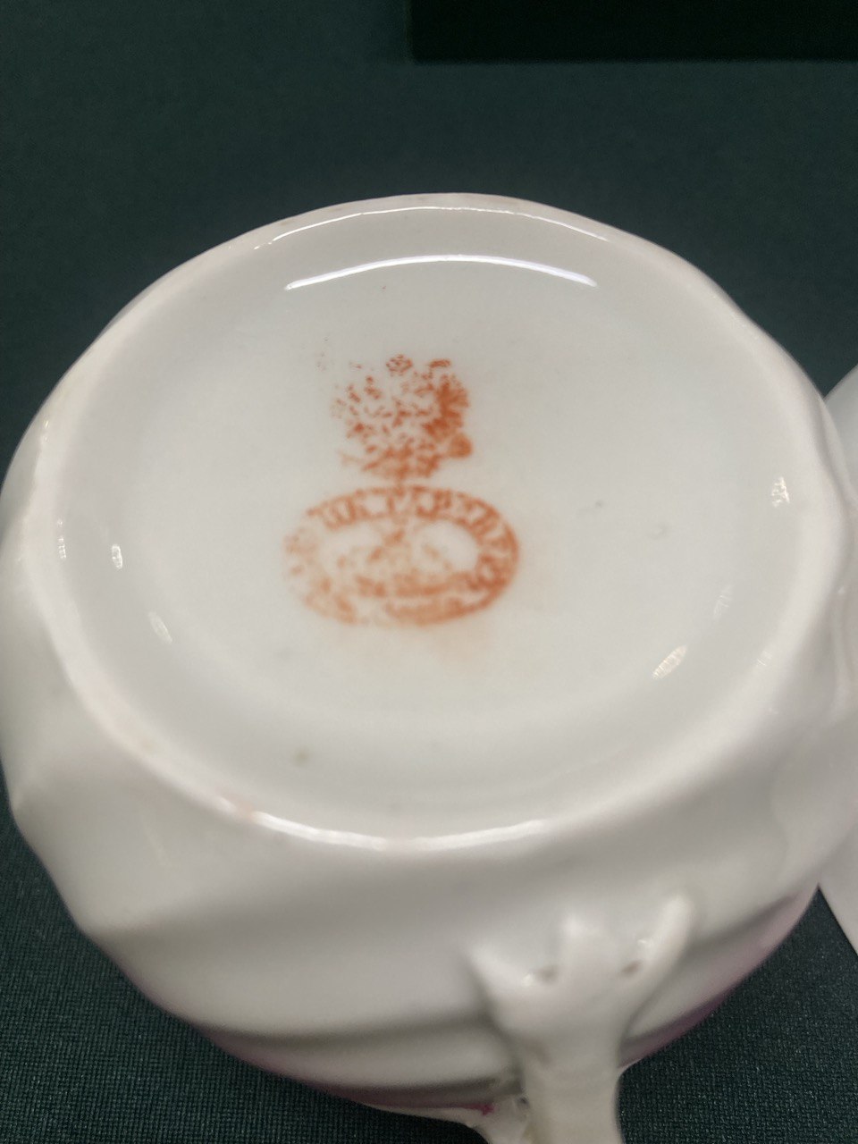 Фарфоровая чайная пара. Кузнецовский фарфор.