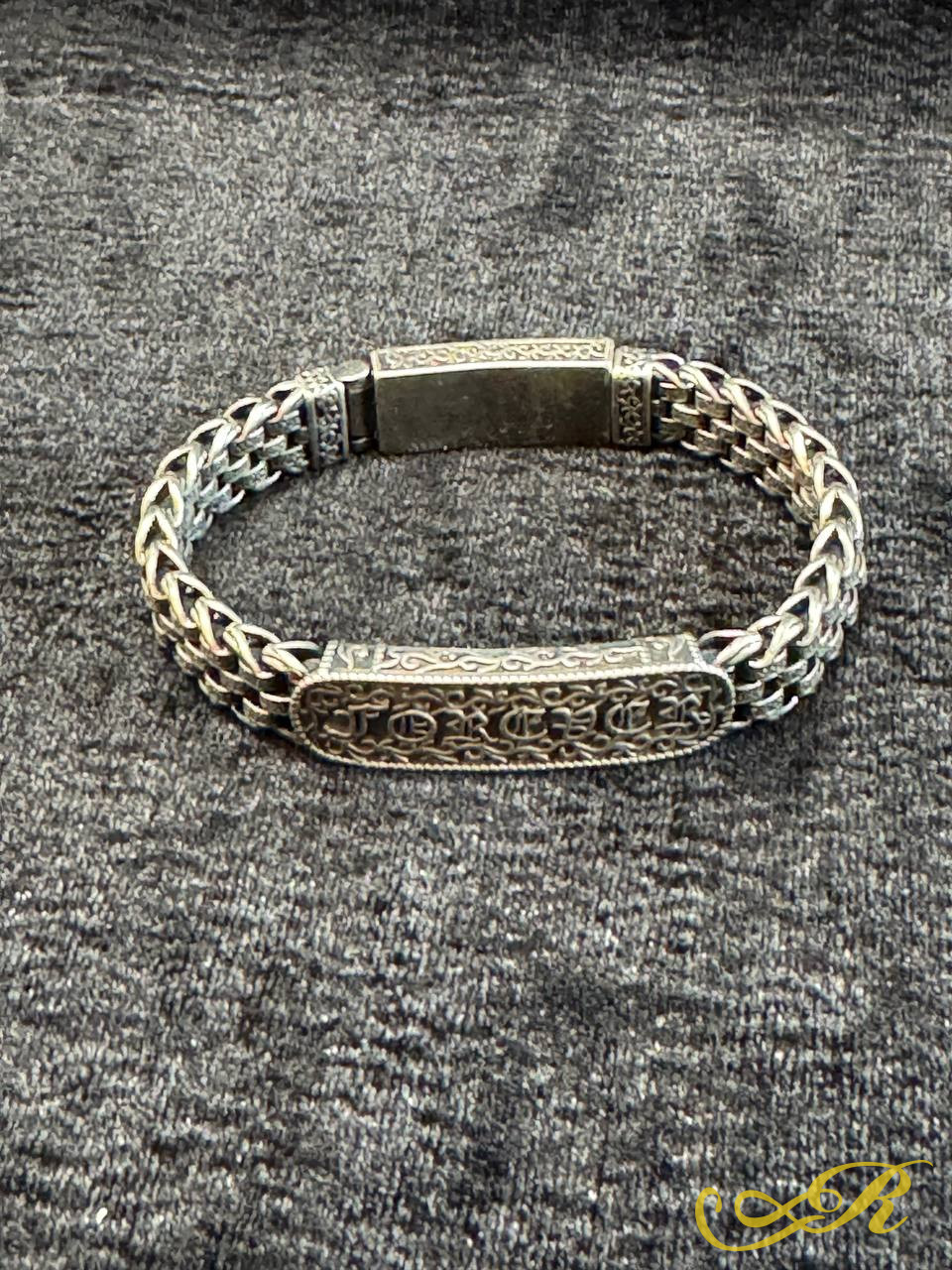  Браслет серебро мужской, 925 пр. Вес 60,1 гр, длина 21 см