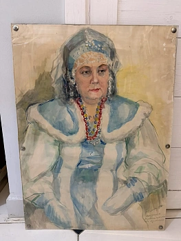 РАСПРОДАЖА! Портрет"Сказочница"народная артистка Н.Н.Туманская . Автор Прыткова Г. Н.