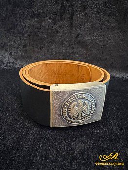 Ремень армейский Einigkeit Ŕecht Freiheit кожа Германия Бундесвер, 110 см.