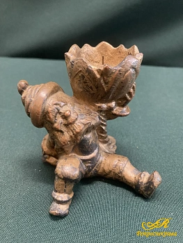 Подсвечник " Гном".  Чугун, Каслинское литье. СССР. 