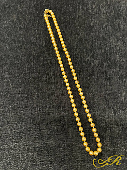 Бусы из искусственного золотого жемчуга. Majorka Испания.  