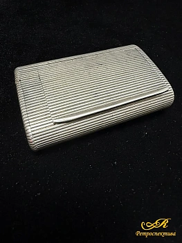 Серебряный портсигар 84 пр. 200 гр. Царская Россия.1879 г. 