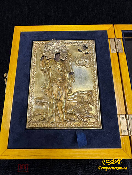 Икона "Никита Воин, бесогон" XVIII век.