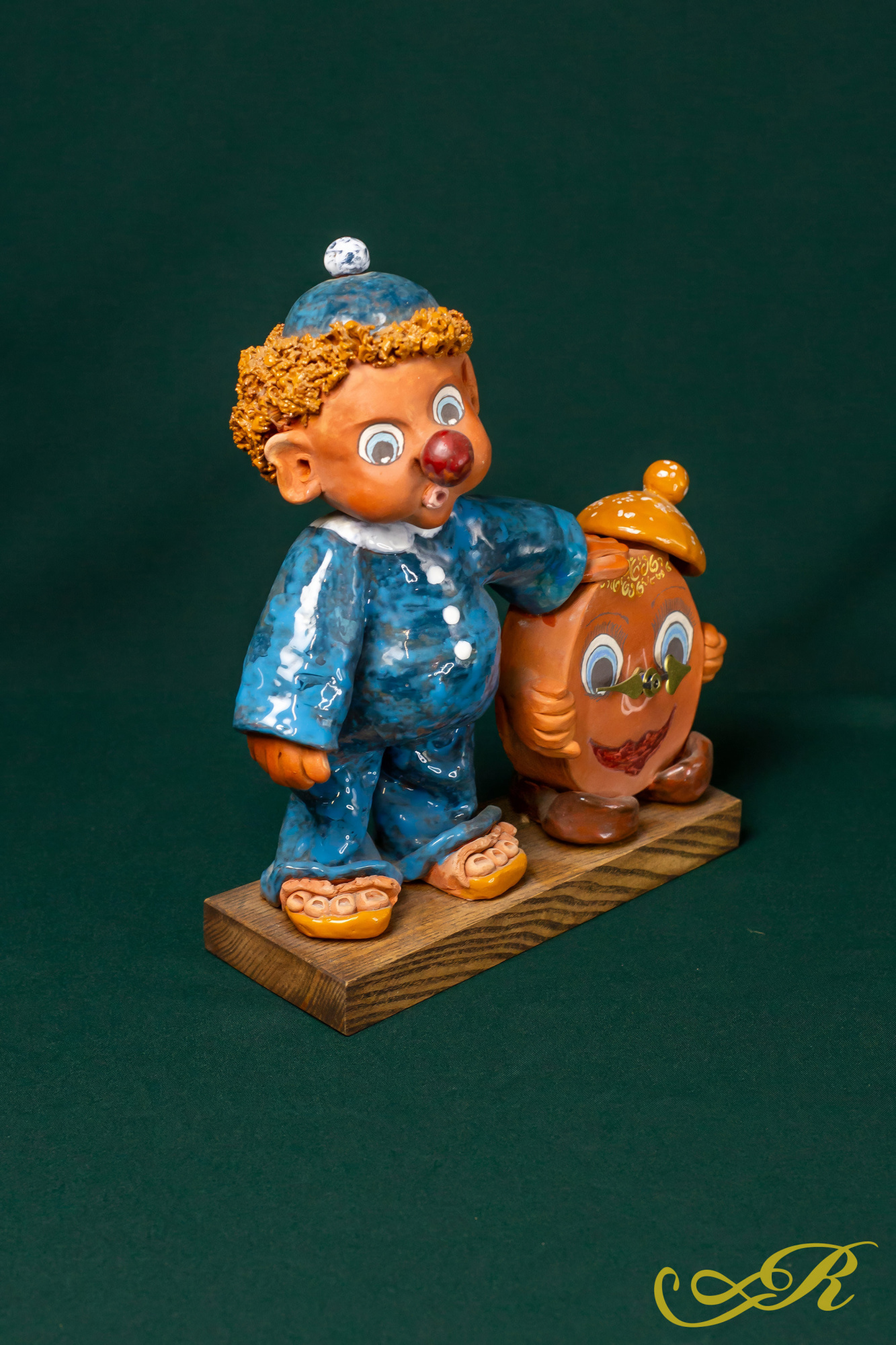 Часы настольные «Клоун».