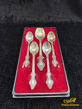 Столовый (дисертный) набор из мельхиора, покрытый серебром