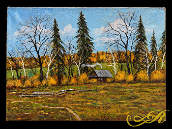 Картина «Октябрь», 1990 художник Ильдар Касимович Зарипов (1939–2012)