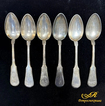 Ложки суповые 6 шт.Варшава "Norblin: S а" До 1917 г.