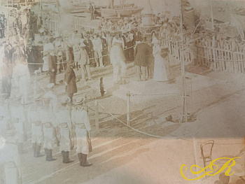 Историческая фотография парада. Период с 1900-30 гг. Ш-32,В-22,5 см.