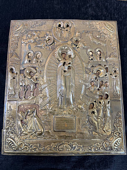 Икона образ Пресвятой Богородицы всем скорбящим радость, втор.пол. XIX века. 